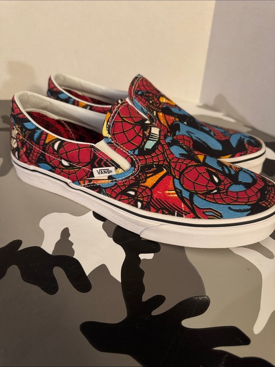 Vans Other - Vans Slip-On Canvas Sneakers - Red, Blue, Black legit